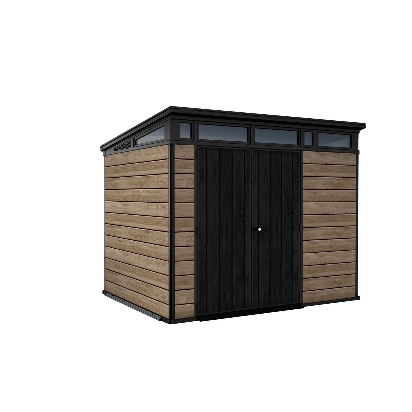 EcoSheds™ EXTRA LARGE Modern 9x7ft RESIN Outdoor Storage Shed