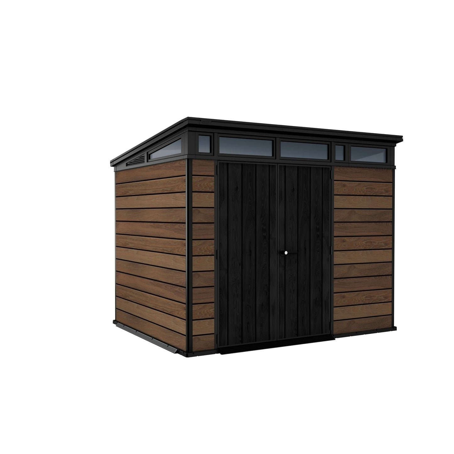 EcoSheds™ EXTRA LARGE Modern 9x7ft RESIN Outdoor Storage Shed