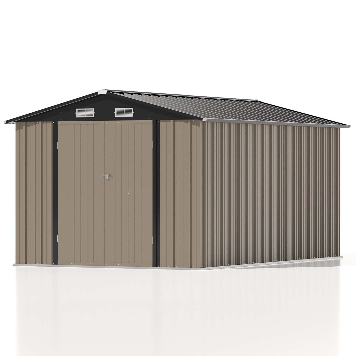 EcoSheds™ EXTRA LARGE 8x12ft METAL Outdoor Storage Sheds