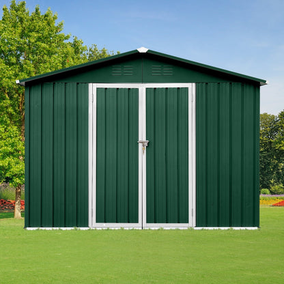 EcoSheds™ LARGE 6x8ft METAL Outdoor Storage Shed