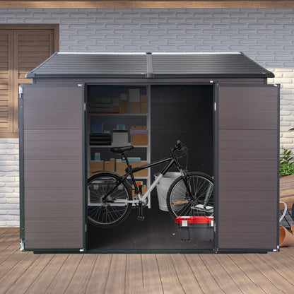 EcoSheds™ LARGE 8x6ft RESIN Outdoor Storage Shed