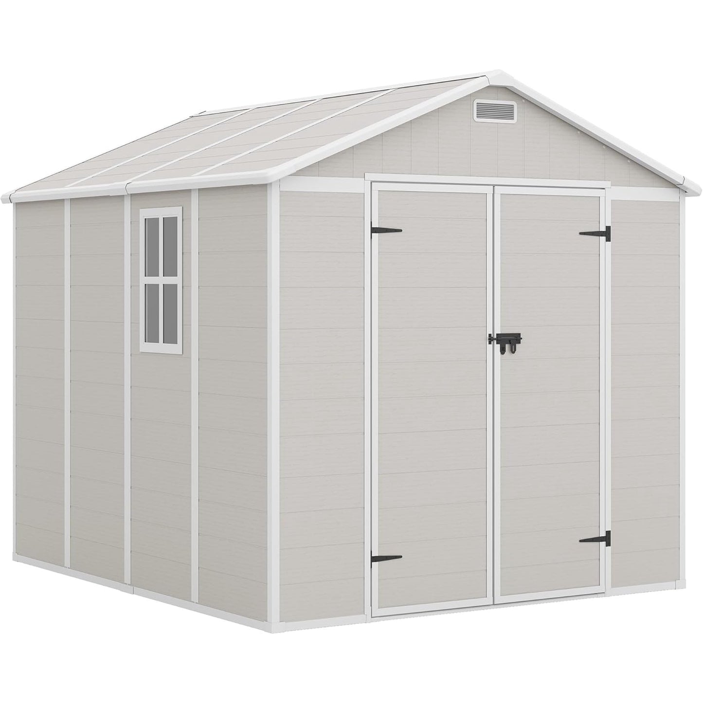 EcoSheds™ EXTRA LARGE Modern 8x10ft RESIN Outdoor Storage Shed