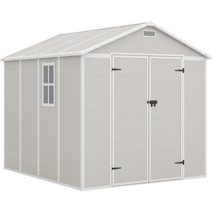 EcoSheds™ EXTRA LARGE Modern 8x10ft RESIN Outdoor Storage Shed