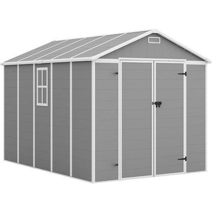 EcoSheds™ EXTRA LARGE Modern 8x10ft RESIN Outdoor Storage Shed