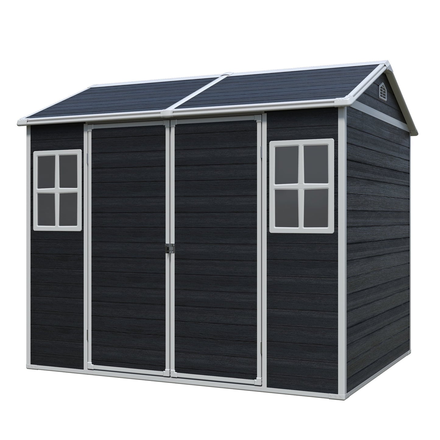 EcoSheds™ LARGE 8x6ft RESIN Outdoor Storage Shed