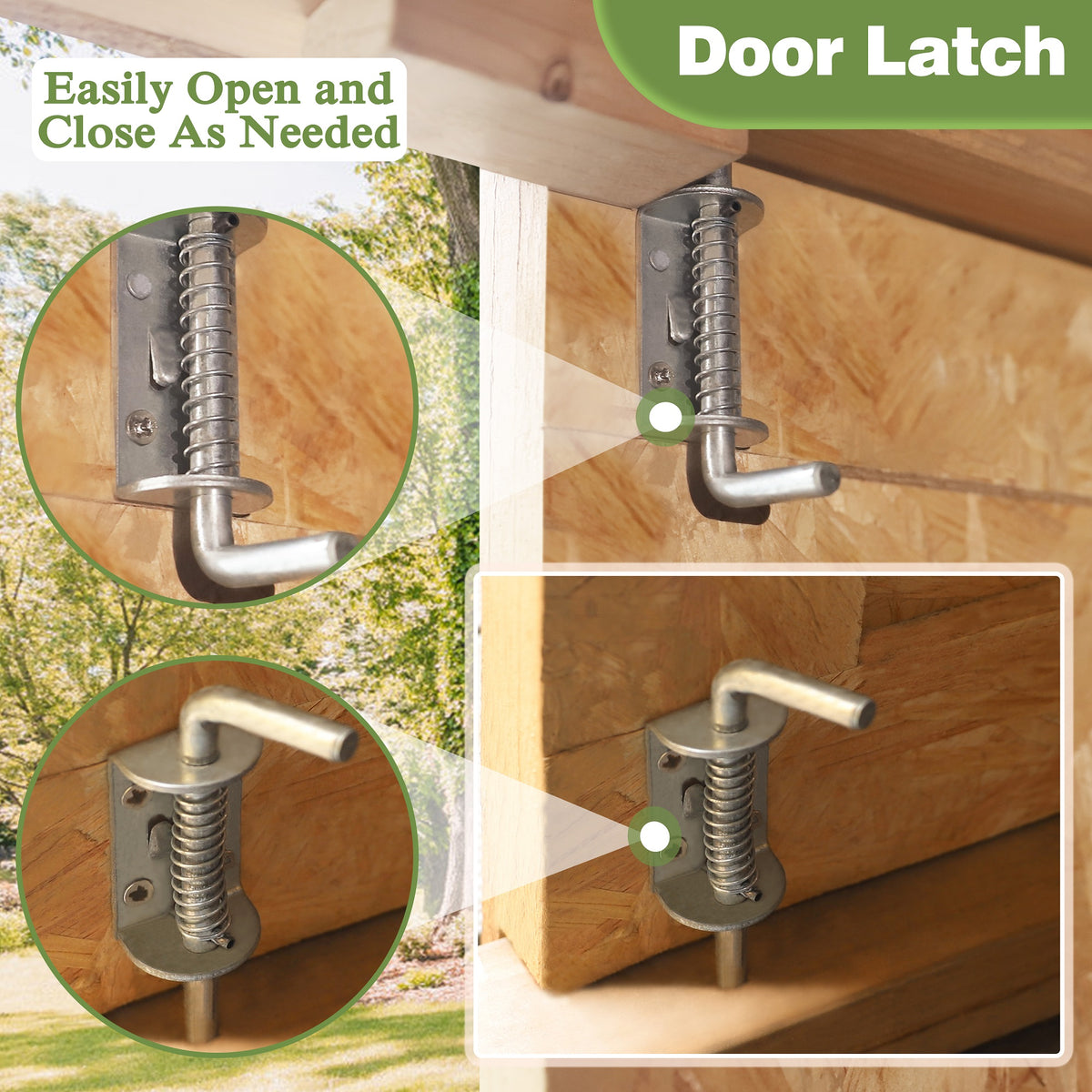EcoSheds™ Wooden Outdoor Storage Shed 8x12ft with Metal Roof, Lockable Door and Vents