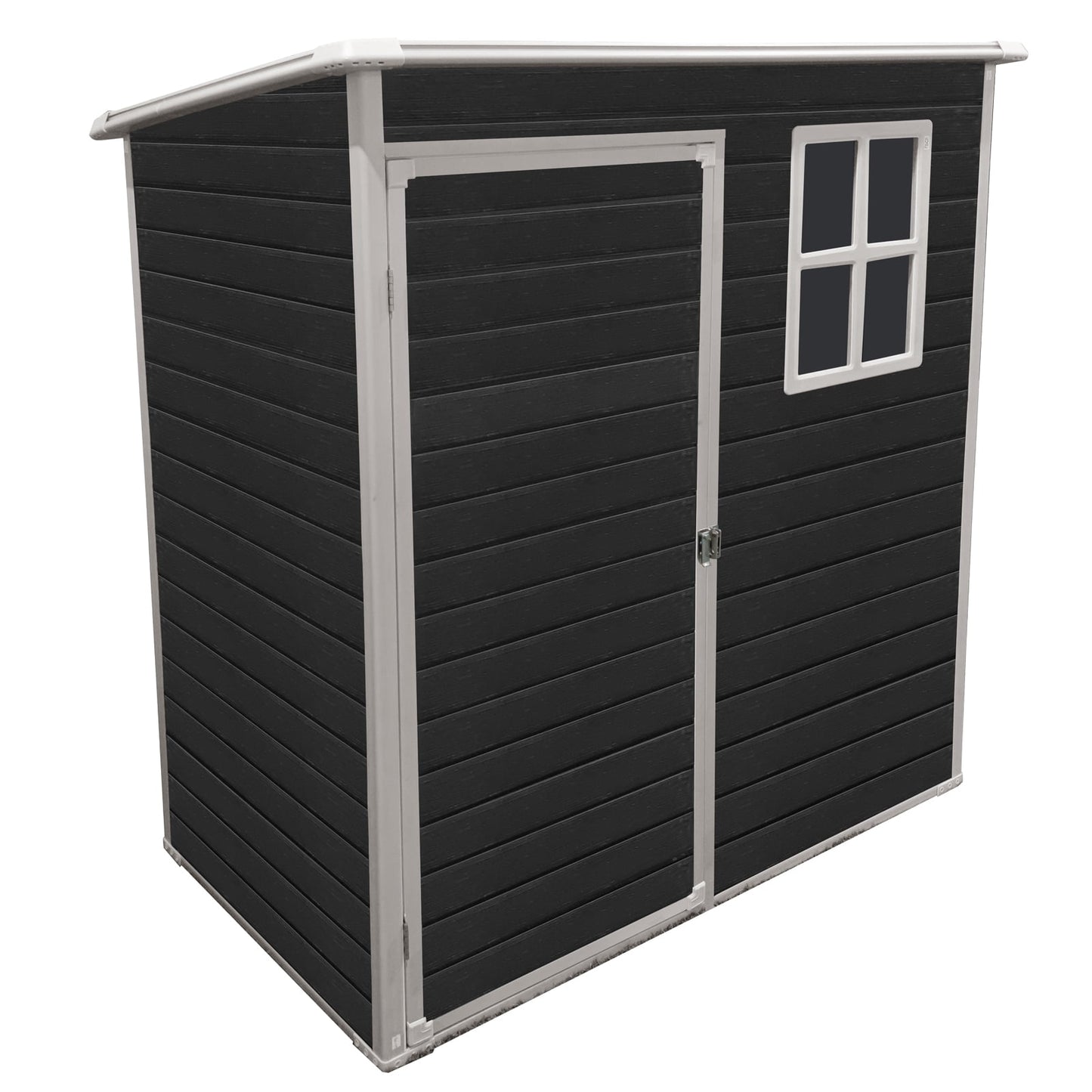 EcoSheds™ SMALL 5x3ft Black RESIN Outdoor Storage Shed