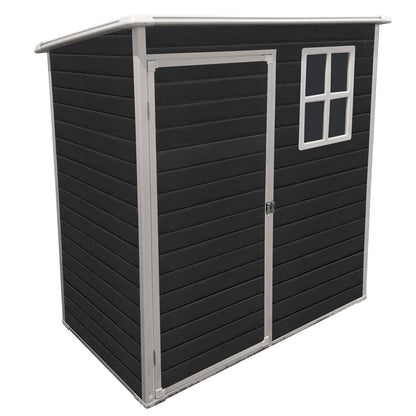 EcoSheds™ SMALL 5x3ft Black RESIN Outdoor Storage Shed