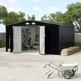 EcoSheds™ EXTRA LARGE 8x10ft METAL Outdoor Storage Shed