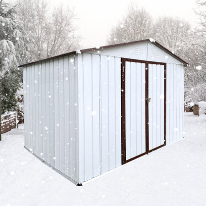 EcoSheds™ LARGE 6x8ft METAL Outdoor Storage Shed