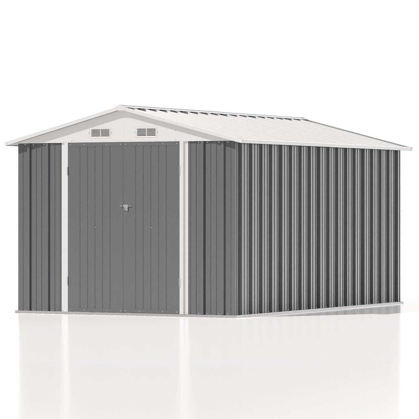 EcoSheds™ EXTRA LARGE 8x12ft METAL Outdoor Storage Sheds