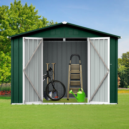 EcoSheds™ LARGE 6x8ft METAL Outdoor Storage Shed