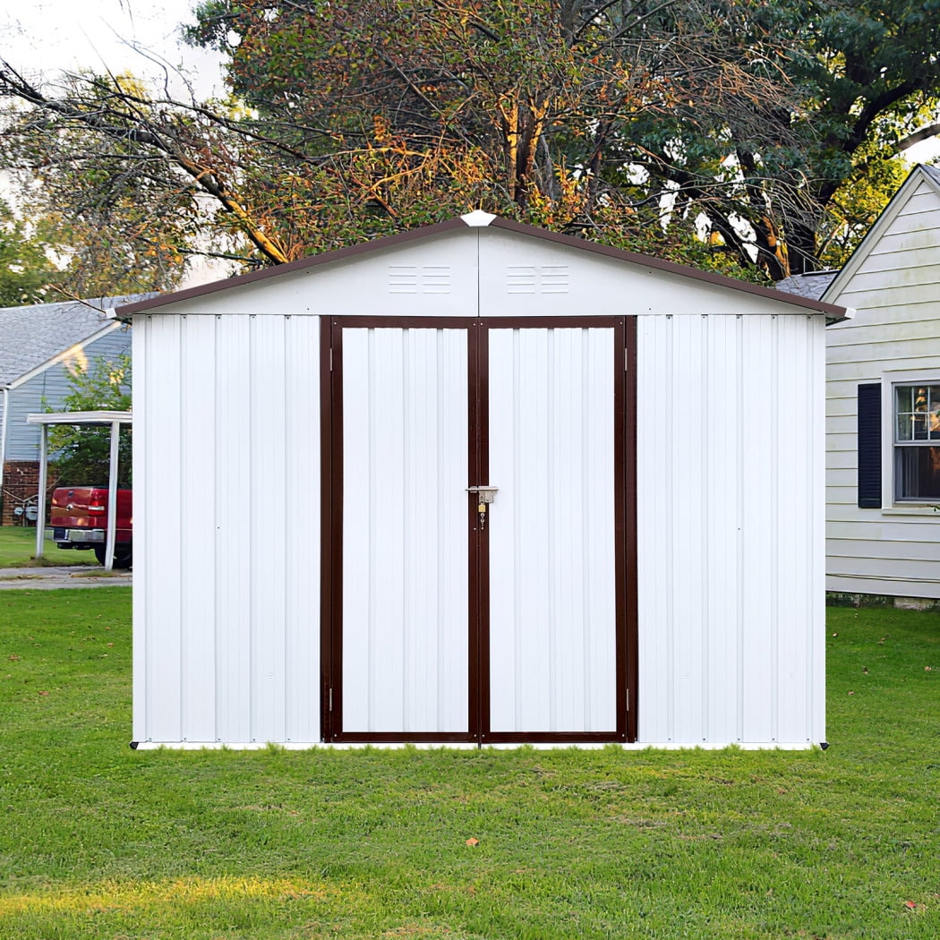 EcoSheds™ LARGE 6x8ft METAL Outdoor Storage Shed