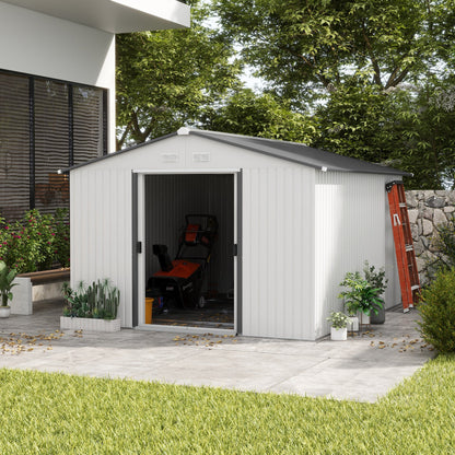 EcoSheds™ EXTRA LARGE 8x15ft METAL Sliding Door Outdoor Storage Sheds