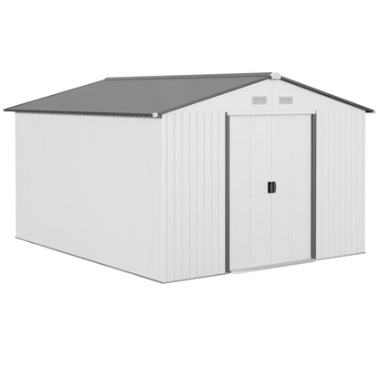EcoSheds™ EXTRA LARGE 8x15ft METAL Sliding Door Outdoor Storage Sheds