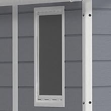 EcoSheds™ MEDIUM 4x6ft Gray RESIN Outdoor Storage Shed