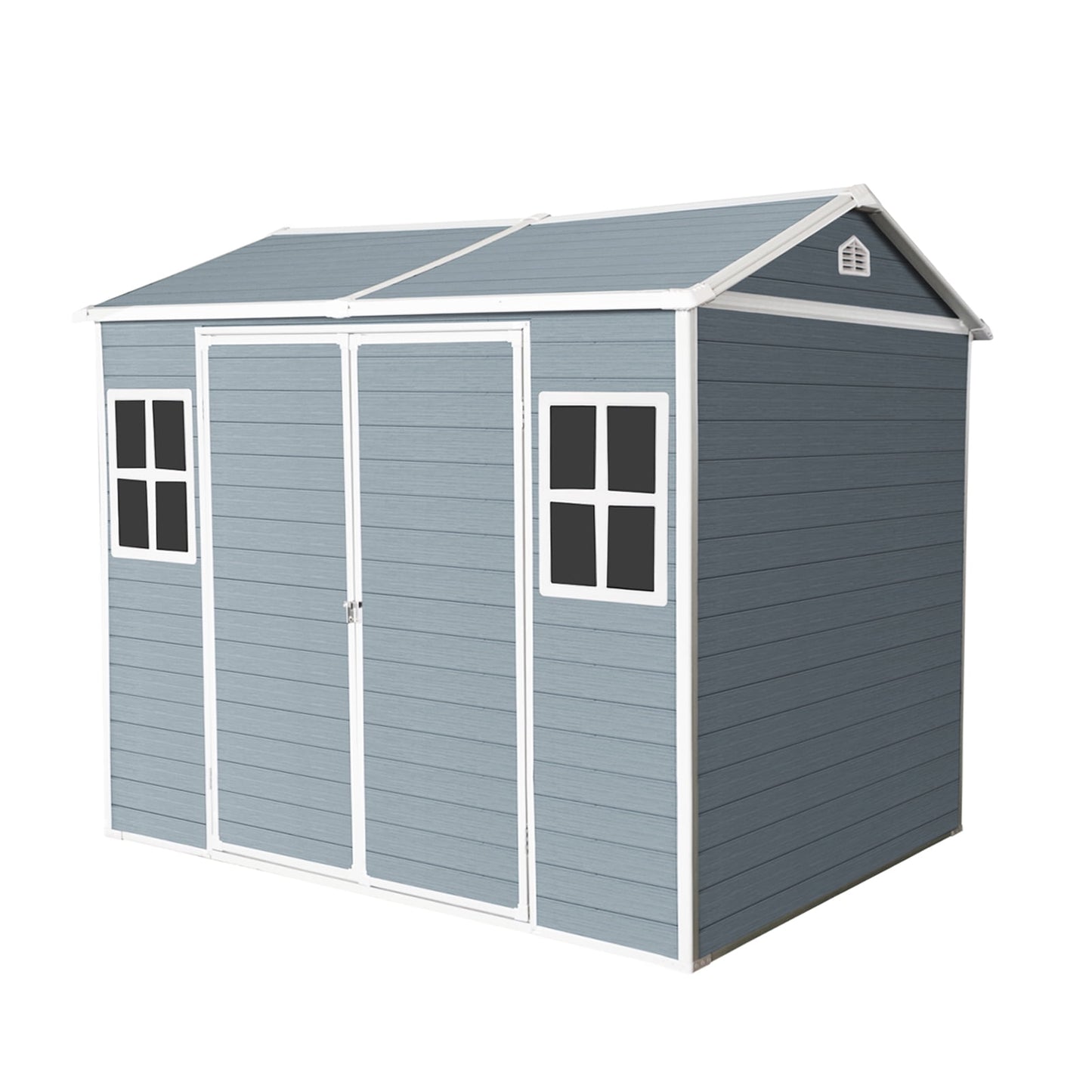 EcoSheds™ LARGE 8x6ft RESIN Outdoor Storage Shed