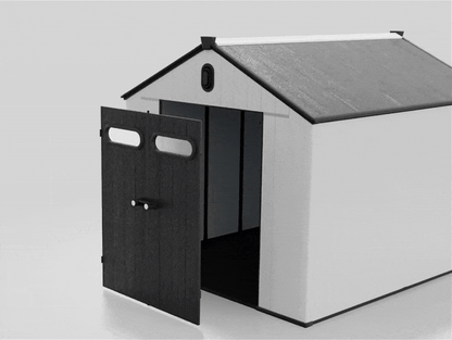 EcoSheds™ EXTRA LARGE Modern 8x10ft RESIN Outdoor Storage Shed