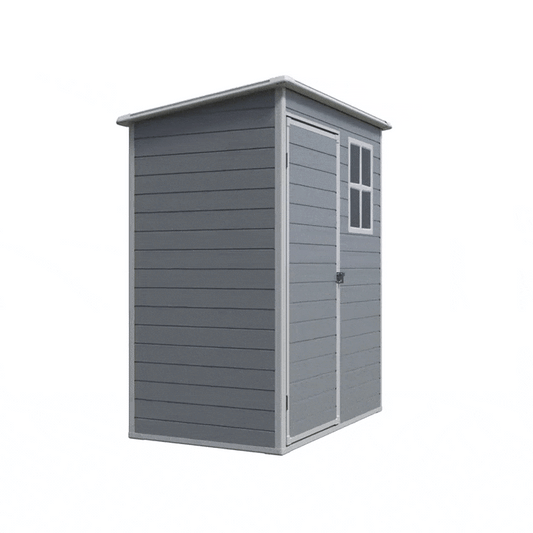 EcoSheds™ SMALL 5x3ft Dark Gray RESIN Outdoor Storage Shed