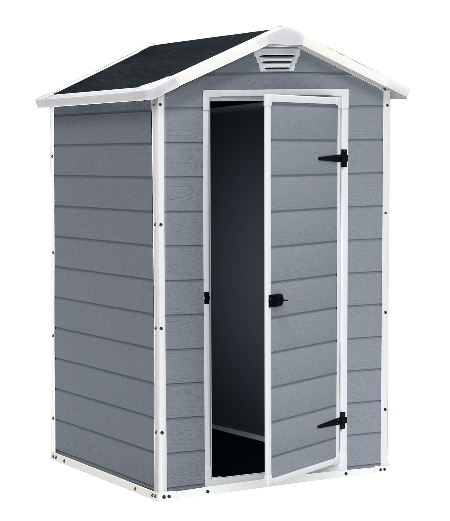 EcoSheds™ MEDIUM 4x6ft Gray RESIN Outdoor Storage Shed
